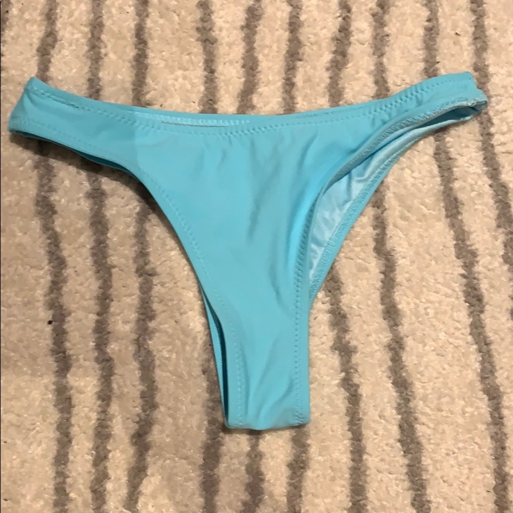 NWOT light blue cheeky bikini bottoms